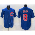Chicago Cubs #8 Ian Happ Royal REYNOLDS Cool Base Stitched Jersey