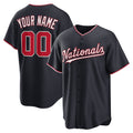 Custom Washington Nationals Navy REYNOLDS Alternate Replica Jersey