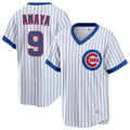 Chicago Cubs #9 Miguel Amaya Player White REYNOLDS T-shirt Cooperstown Collection Limited Stitched Jerseys