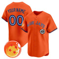 Custom Toronto Blue Jays x Dragon Ball Orange REYNOLDS Vapor Premier Limited Jersey - All Stitched