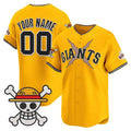 Custom San Francisco Giants x One Piece Gold REYNOLDS Vapor Premier Limited Jersey - Stitched