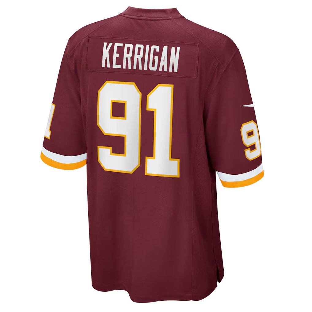 W.Football Team #91 Ryan Kerrigan Burgundy REYNOLDS Game Jersey