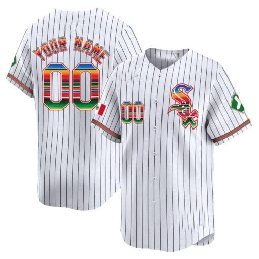 Custom Chicago White Sox Mexico Vapor Premier Limited Jersey V2- White 2 REYNOLDS
