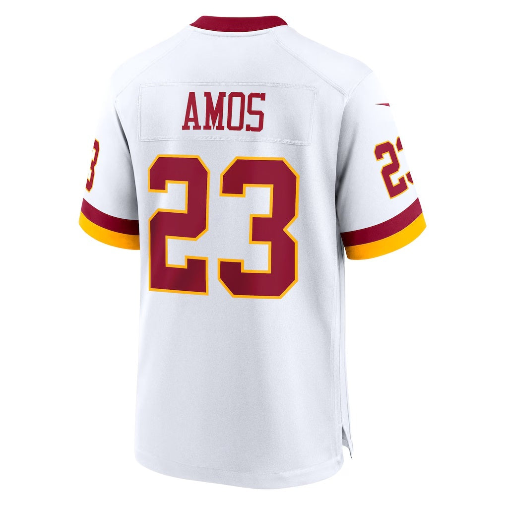 W.Commanders #23 Trey Amos White REYNOLDS Game Jersey