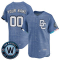 Custom Washington Nationals draft PLAYER Blue REYNOLDS 2025 City Connect Limited Stitched Jersey