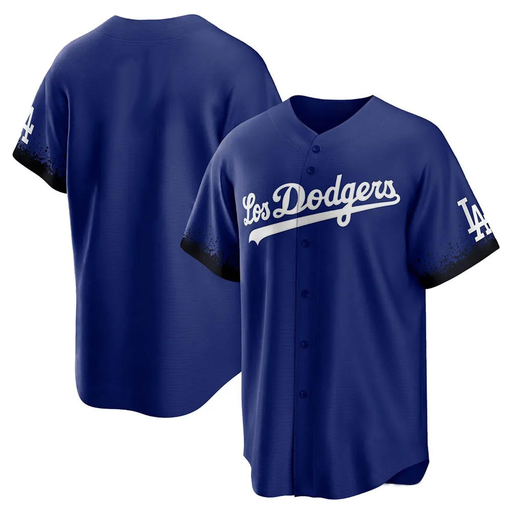 Los Angeles Dodgers Blank Player Royal REYNOLDS City Connect Home Game Stitched Jerseys