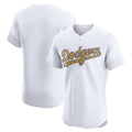 Los Angeles Dodgers Blank Player White Gold REYNOLDS Limited Elite Home Stitched Jerseys