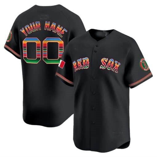 Custom Boston Red Sox Mexico Vapor Premier Limited Jersey ¨C Black REYNOLDS