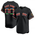 Custom Boston Red Sox Mexico Vapor Premier Limited Jersey ¨C Black REYNOLDS