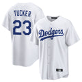 Los Angeles Dodgers #23 Kyle Tucker Player White REYNOLDS Game Home Stitched Jerseys