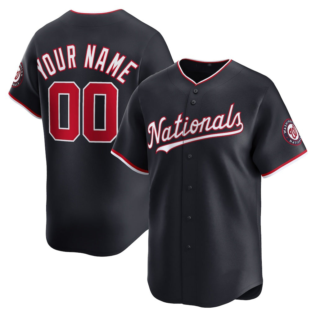 Custom Washington Nationals Navy REYNOLDS Alternate Limited Jersey