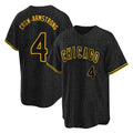 Chicago Cubs #4 Pete Crow-Armstrong Player Black REYNOLDS Snake Skin City Game Stitched Jerseys