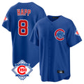 Chicago Cubs #8 Ian Happ Player Royal REYNOLDS 150th Anniversary Home Game Stitched Jerseys