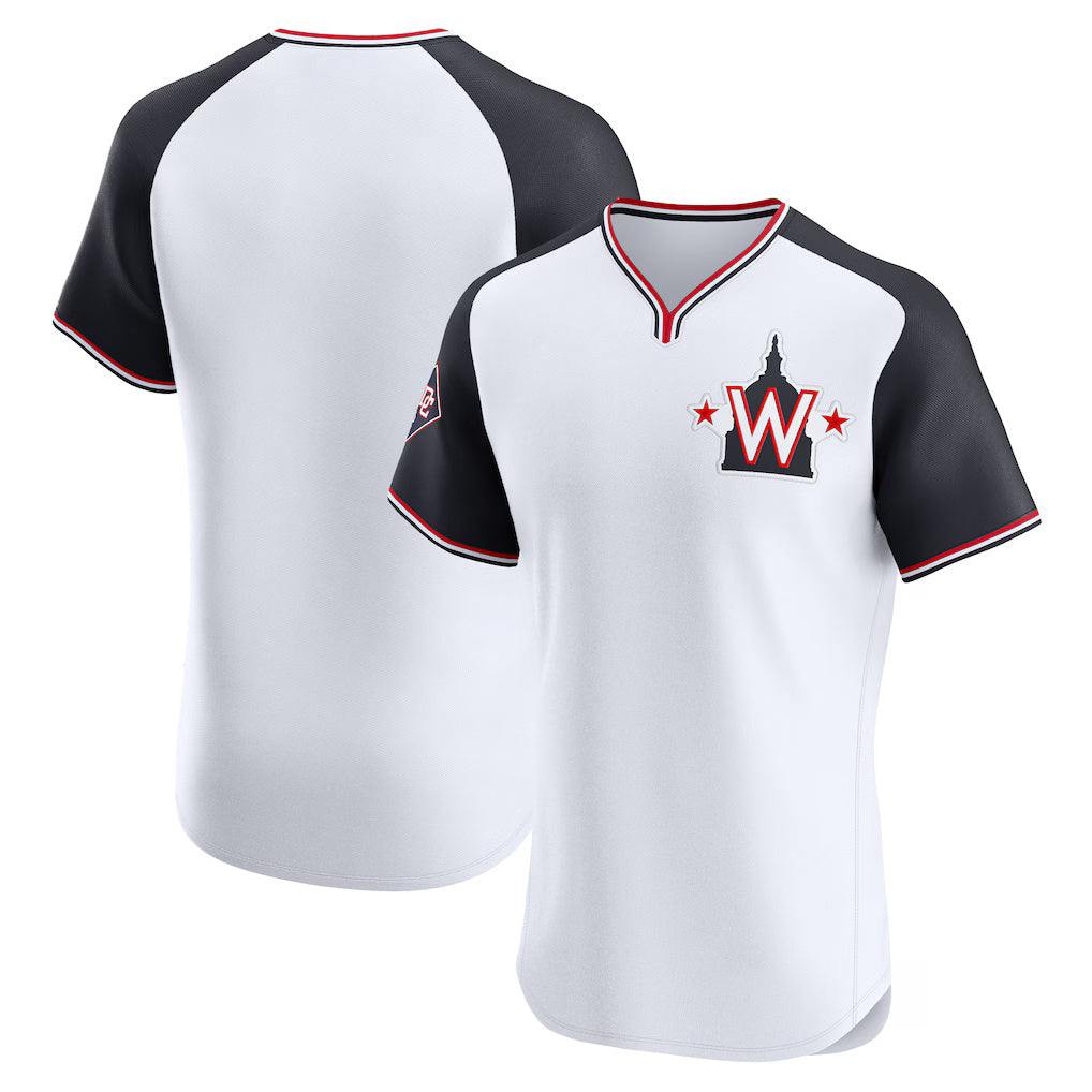 Washington Nationals White REYNOLDS Alternate Elite Jersey