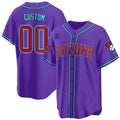 Custom Arizona Diamondbacks 2024 Cool Base Jersey V2 ¨C Purple REYNOLDS