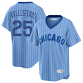 Chicago Cubs #25 Moises Ballesteros Player Blue REYNOLDS T-shirt Cooperstown Collection Limited Stitched Jerseys