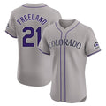 Colorado Rockies #21 Kyle Freeland Player Gray REYNOLDS Limited Elite Home Stitched Jerseys