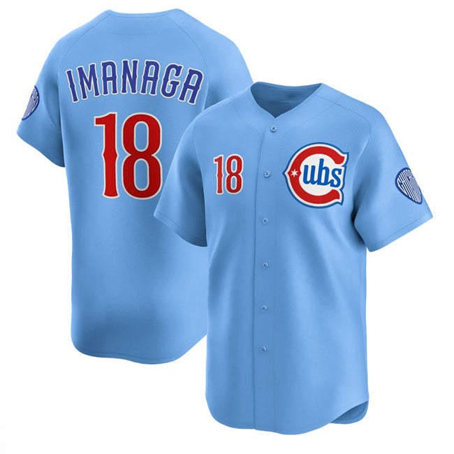 Chicago Cubs #18 Sh¨­ta Imanaga Blue REYNOLDS 2024-25 2nd Alternate Limited Stitched Jersey