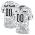 Custom W.Commanders draft Player 2024 F.U.S.E Arctic Camo REYNOLDS Salute To Service Limited Stitched Jersey