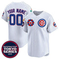 Custom Chicago Cubs draft Player White REYNOLDS 2025 Tokyo Series Limited Stitched Jersey