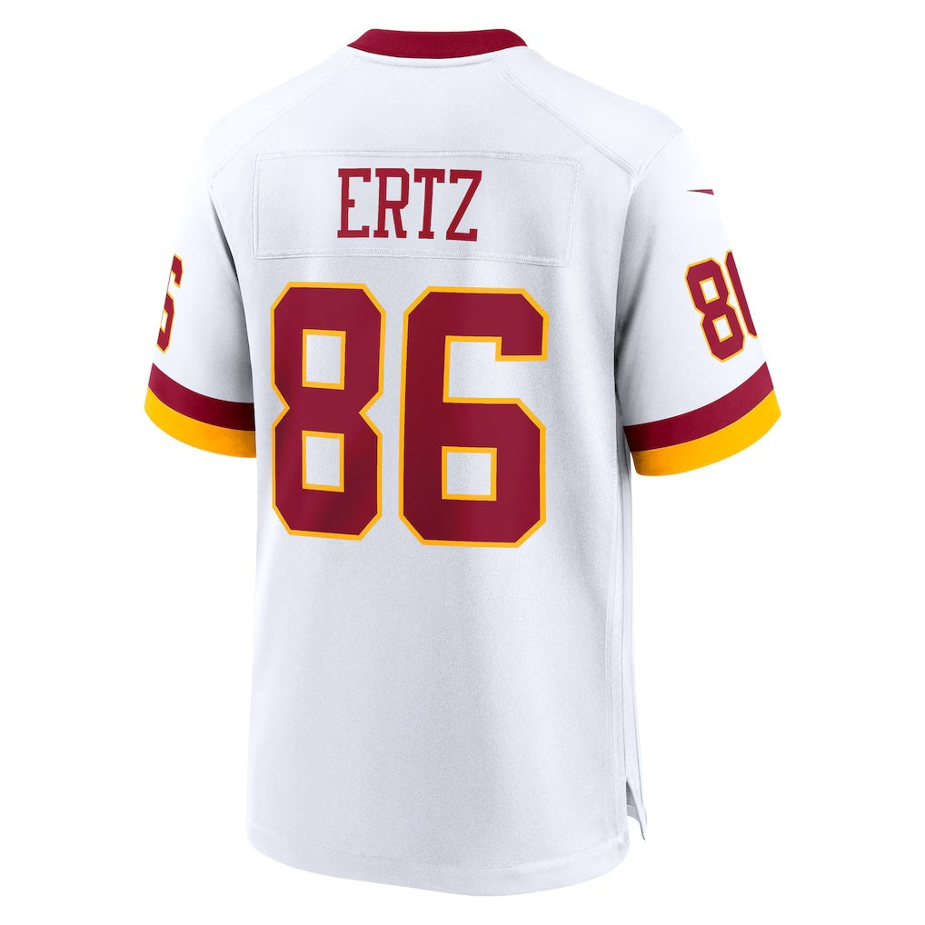 W.Commanders #86 Zach Ertz White REYNOLDS Game Super Bowl Era Jersey