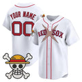 Custom Boston Red Sox x One Piece White REYNOLDS Vapor Premier Limited Jersey - Stitched