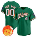 Custom Oakland Athletics x Dragon Ball Green REYNOLDS Vapor Premier Limited Jersey - All Stitched