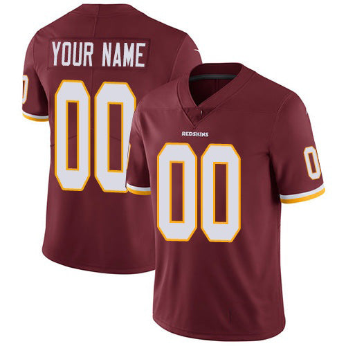 Custom W.Redskins Home Burgundy Red REYNOLDS Vapor Untouchable Limited Jersey