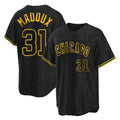 Chicago Cubs #31 Greg Maddux Player Black REYNOLDS Snake Skin City Game Stitched Jerseys