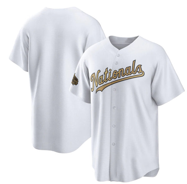 Washington Nationals Blank White REYNOLDS 2022 All-Star Cool Base Stitched Jersey