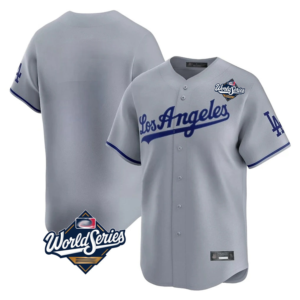 Los Angeles Dodgers Blank Player Gray REYNOLDS Limited Game World Series Stitched Jerseys
