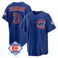Chicago Cubs #3 Alex Bregman Player Royal REYNOLDS 150th Anniversary Home Game Stitched Jerseys