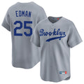 Los Angeles Dodgers #25 Tommy Edman Player Gray REYNOLDS Game Limited Home Stitched Jerseys