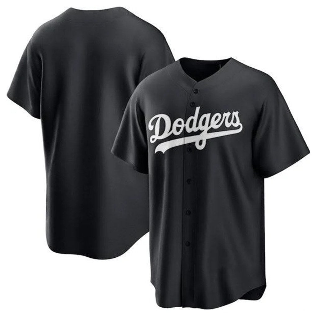 Los Angeles Dodgers Blank Player Black REYNOLDS Pitch Fashion T-shirt Stitched Jerseys