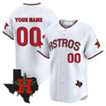 Custom Houston Astros Mexico Texas Patch Vapor Premier Limited Jersey V3 ¨C White REYNOLDS