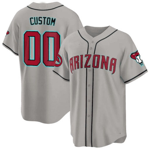 Custom Arizona Diamondbacks 2024 Cool Base Jersey ¨C Gray REYNOLDS