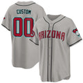 Custom Arizona Diamondbacks 2024 Cool Base Jersey ¨C Gray REYNOLDS