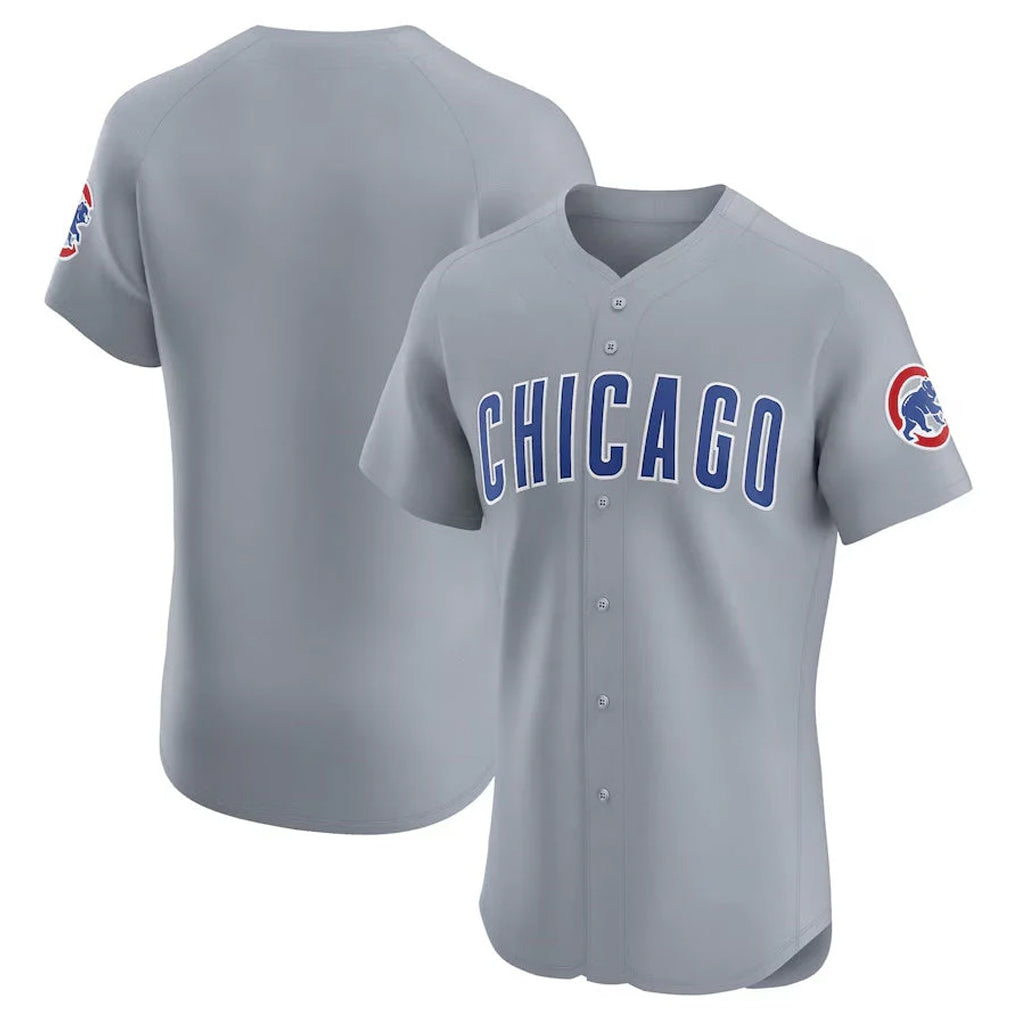 Chicago Cubs Gray REYNOLDS Road Limited Elite Home Game Blank Player Stitched Jerseys