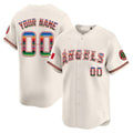 Custom Los Angeles Angels Mexico Vapor Premier Limited Jersey ¨C Cream REYNOLDS