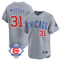 Chicago Cubs #31 Greg Maddux Player Gray REYNOLDS Road 150th Anniversary Limited Home Stitched Jerseys