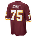 W.Football Team #75 Brandon Scherff Burgundy REYNOLDS Game Player Jersey
