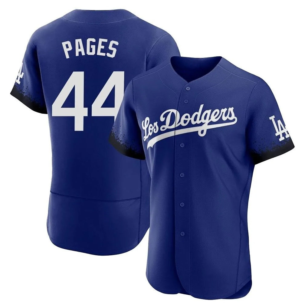 Los Angeles Dodgers #44 Andy Pages Player Royal REYNOLDS City Connect Elite Home Stitched Jerseys