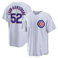 Chicago Cubs #52 Pete Crow-Armstrong White REYNOLDS 2024 Cool Base Stitched Jersey