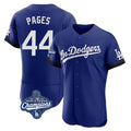 Los Angeles Dodgers #44 Andy Pages Player Royal REYNOLDS World Series Meet City Connect Elite Home Stitched Jerseys