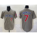 Chicago Cubs #7 Dansby Swanson Gray REYNOLDS Limited Stitched Jersey