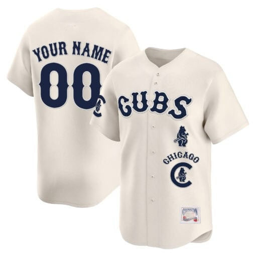 Custom Chicago Cubs Special Vapor Premier Limited Jersey ¨C Cream REYNOLDS