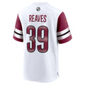 W.Commanders #39 Jeremy Reaves White REYNOLDS Game Jersey
