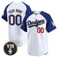 Custom Los Angeles Dodgers Vin Scully Patch Gold Trim Vapor Premier Limited Jersey ¨C White REYNOLDS