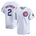 Chicago Cubs #2 Nico Hoerner White REYNOLDS Home Limited Player Jersey