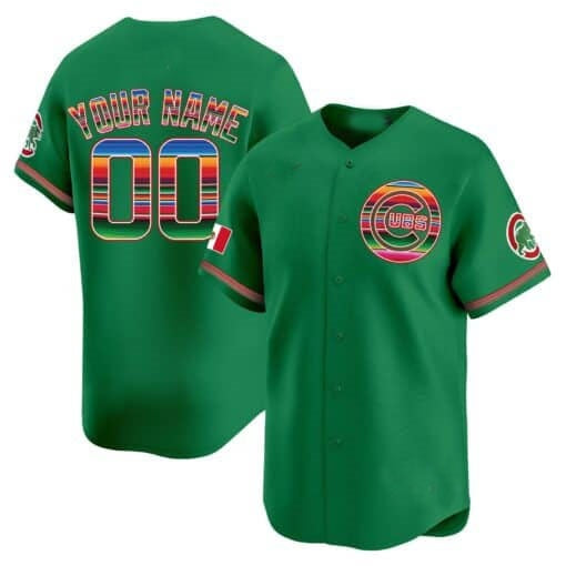 Custom Chicago Cubs Mexico Vapor Premier Limited Jersey ¨C Green REYNOLDS